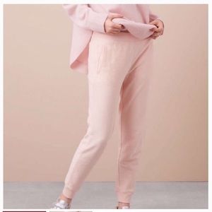 LOU & GREY Pink Cotton Joggers Sweatpants Small